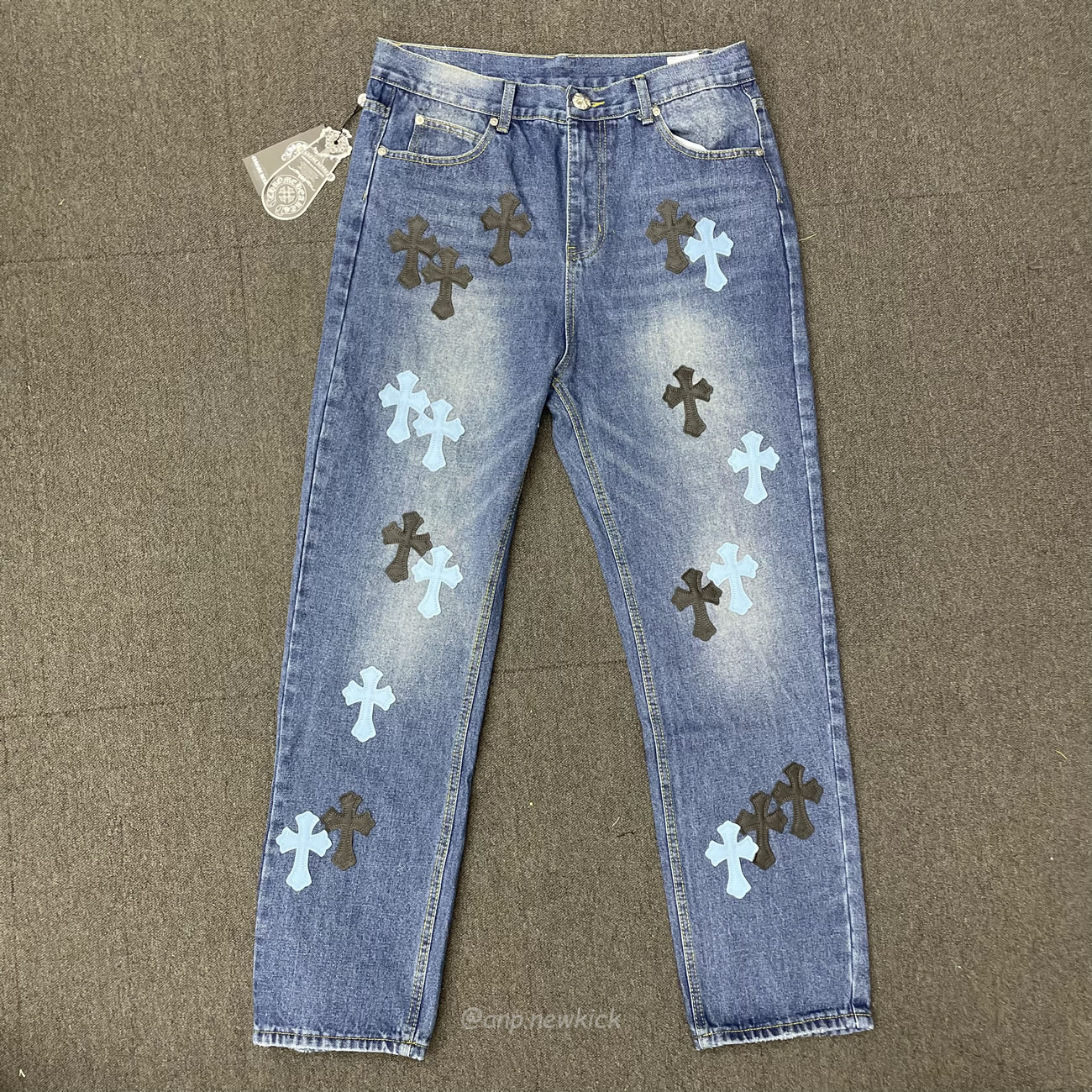 Chrome Hearts Blue Jeans Cross Patch (7) - newkick.app